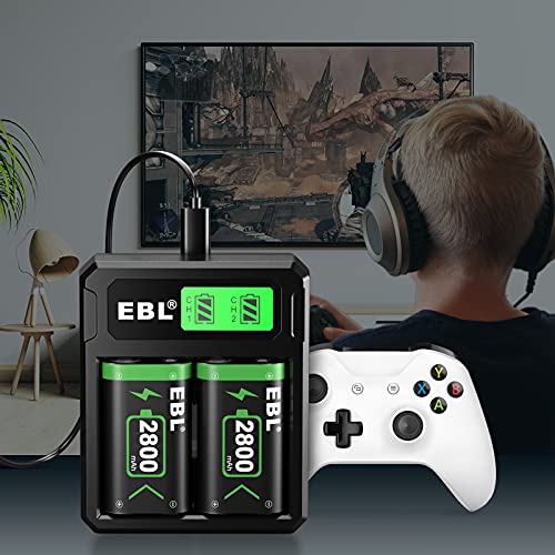 Thumbnail 7 de EBL Batería recargable de 2800 mAh para mandos Xbox One/Series X|S con cargador LCD