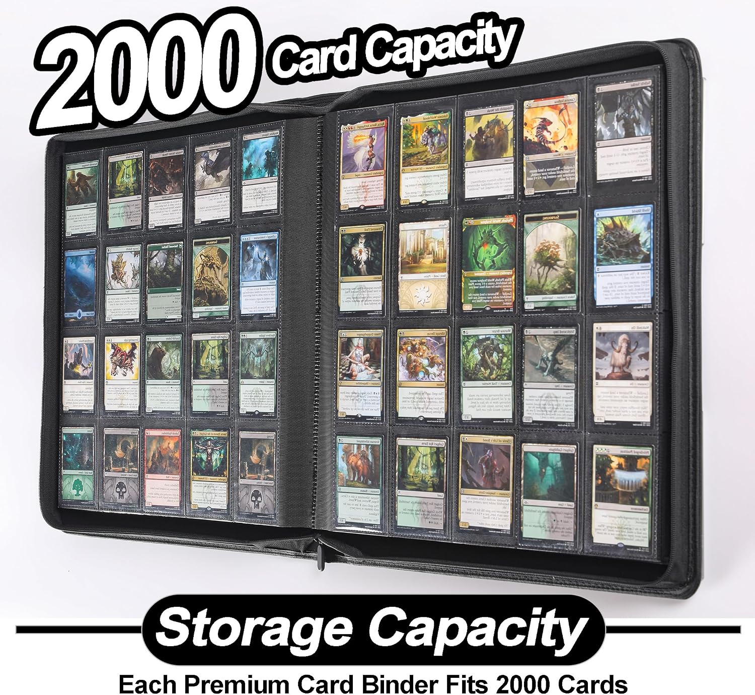 Detalle 2 de Premium Card Binder 20 Pocket (Model A, Classic Black) – Holds 2000 Cards