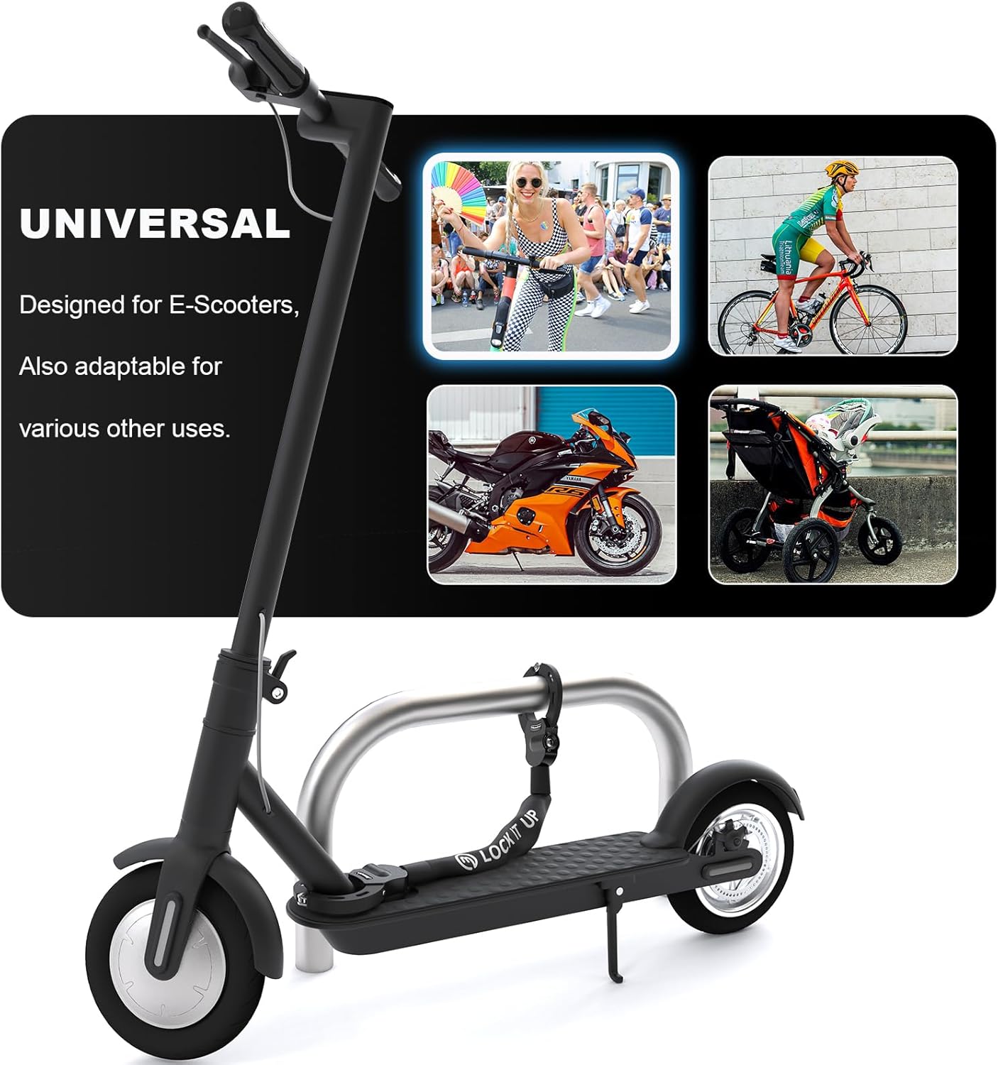 Thumbnail 5 de Mezelon E Scooter Schloss 8 mm 🛴