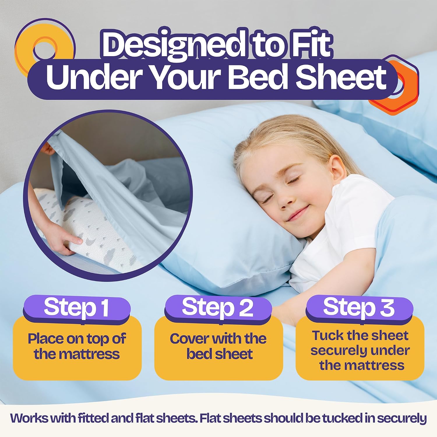 Detalle de ComfyBumpy Toddler Bed Bumper, 52" x 5" Foam Rail with Non-Slip Base