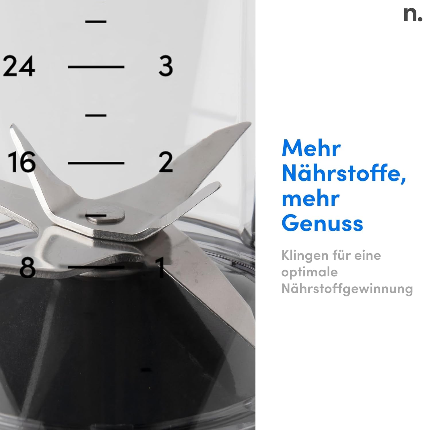 Thumbnail 5 de NutriBullet Full Size Blender Combo NBF580B – Mixer & Zerkleinerer mit 1,89-l-Krug und 1200-Watt-Antrieb (schwarz)