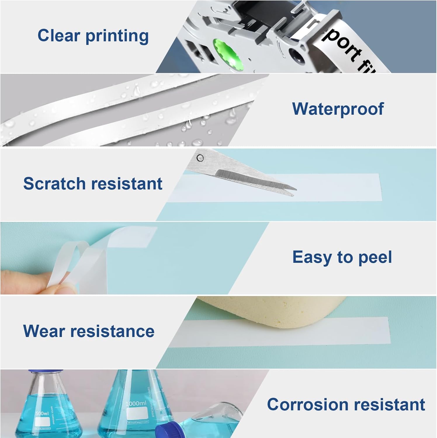 Thumbnail 3 de Nastro PUWOWYE TZe-231 12 mm per etichette 🏷️