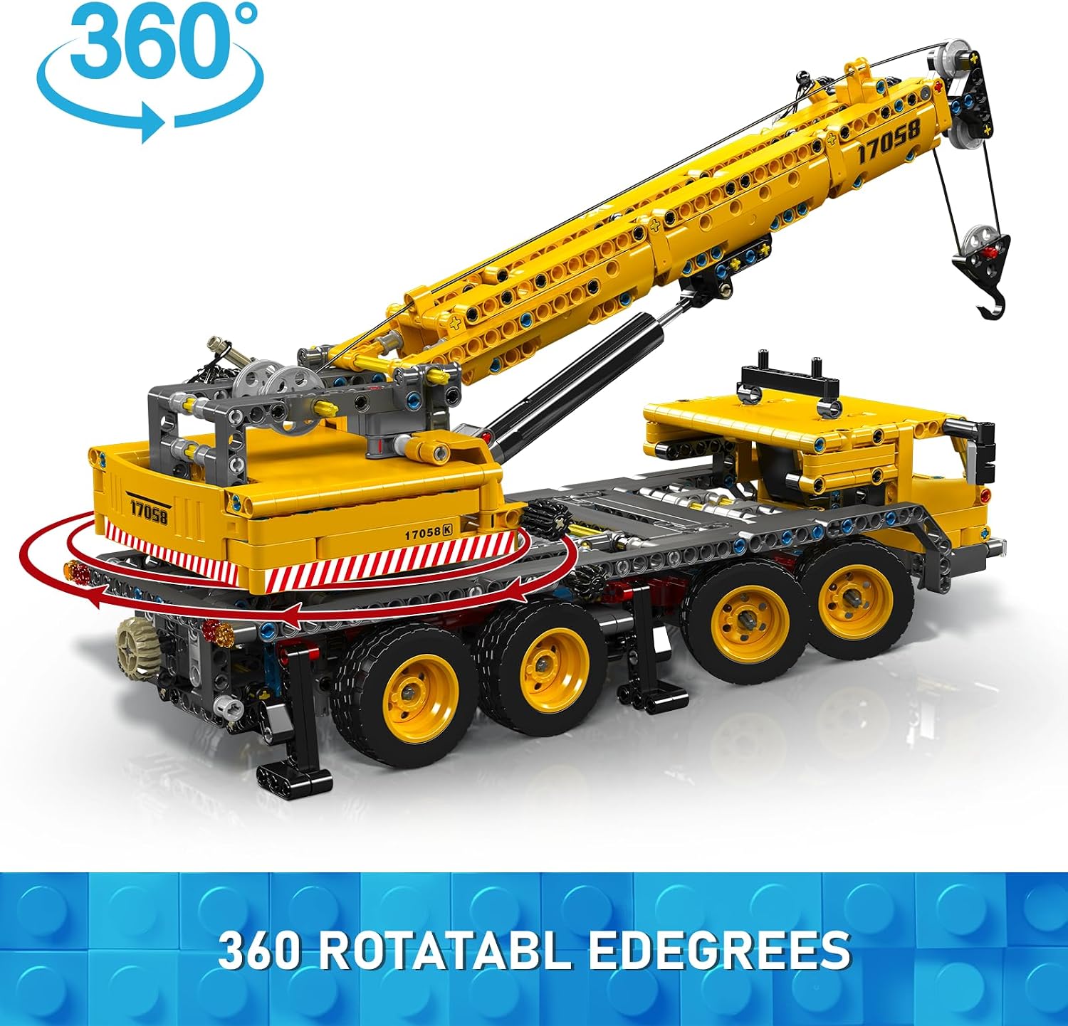 Detalle de Mould King 17058 Technik LKW Kran Bauset đźšš(Kran)