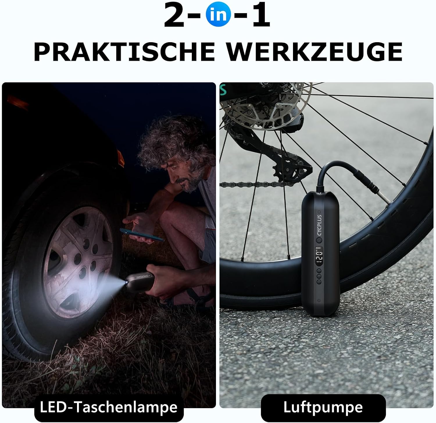 Detalle 2 de CYCPLUS Luftpumpe 150 PSI elektronisch