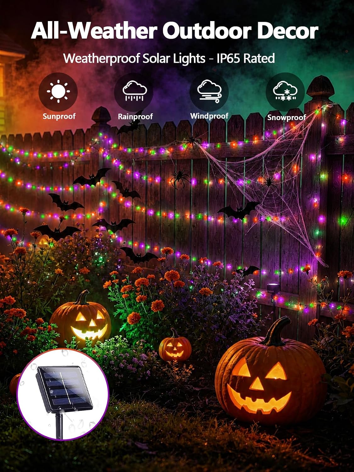 Thumbnail 4 de Solar Halloween String Lights, 600 LEDs
