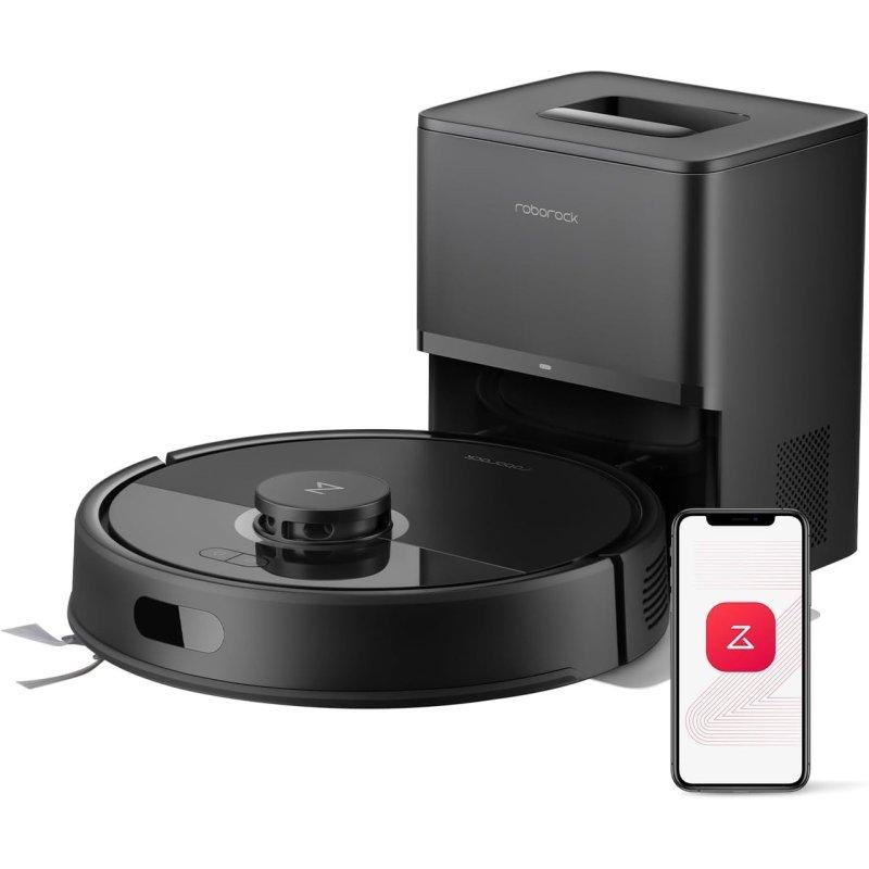 Detalle de Roborock Q7 BF+ con estación de autovaciado: limpieza inteligente 2 en 1 y navegación LiDAR