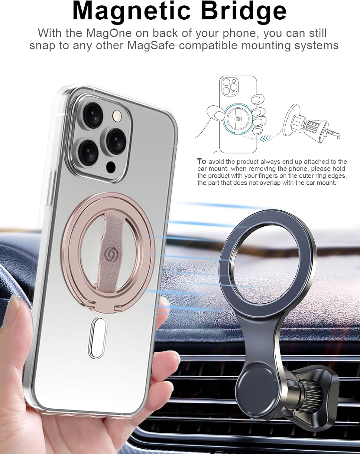 Detalle 2 de EWA MagOne 3rd Gen MagSafe Phone Grip Stand for iPhone
