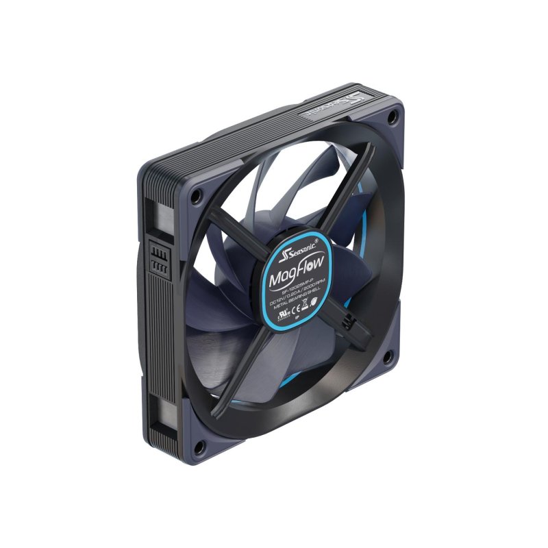 Detalle de Seasonic MagFlow 1225, ventilador de 120 mm PWM de 600-2000 RPM