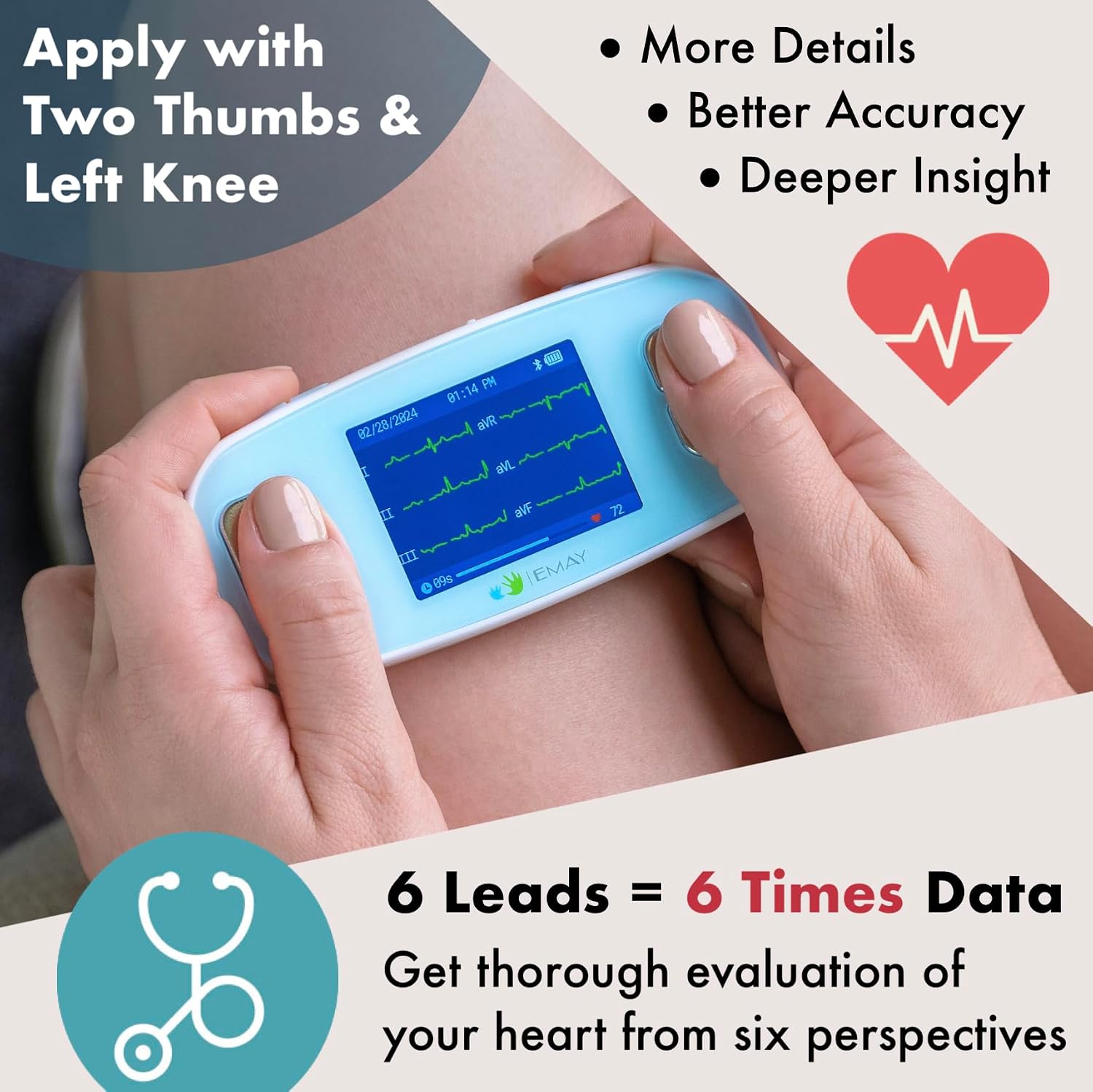 Thumbnail 2 de EMAY 6L Portable ECG Monitor 6L