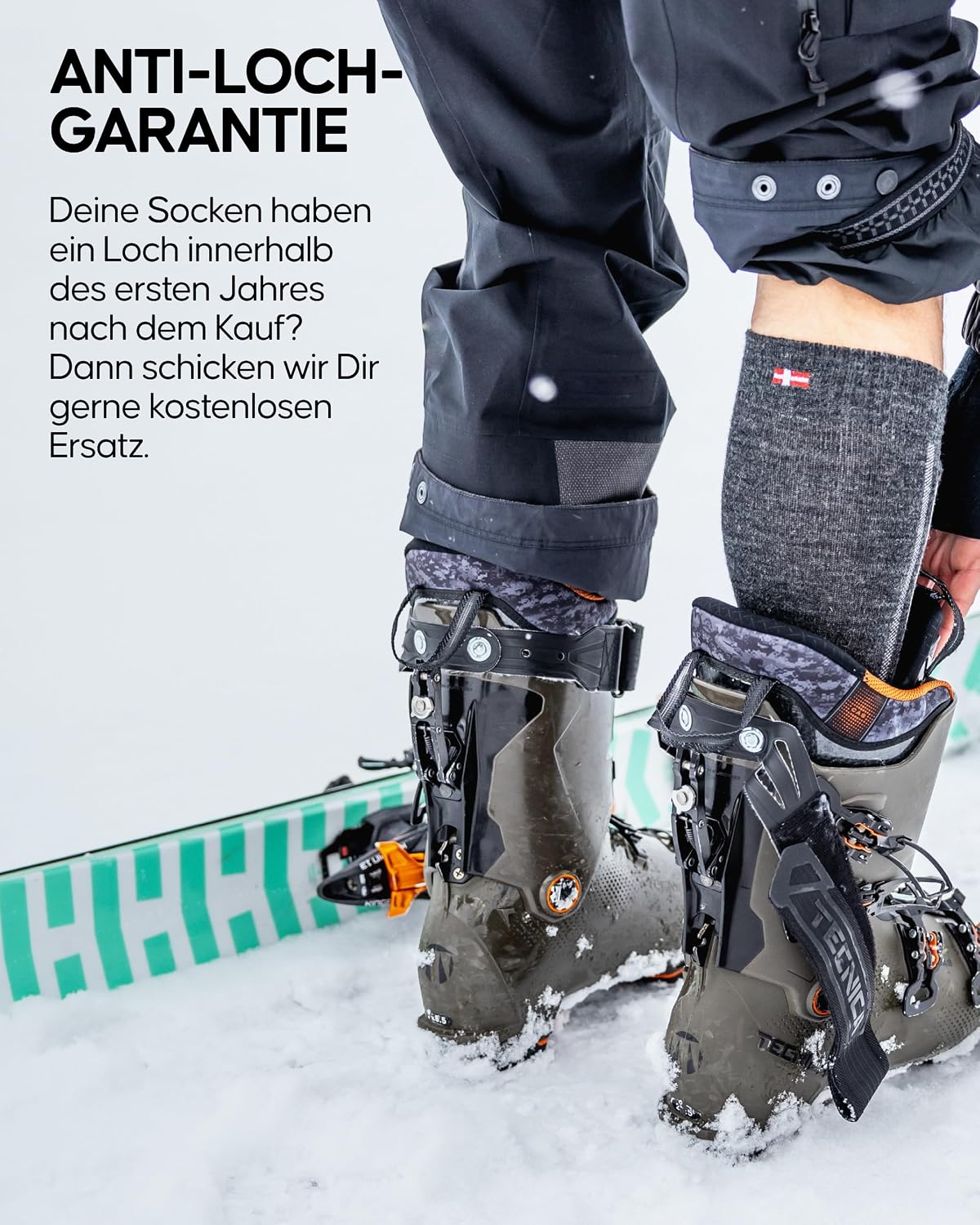 Thumbnail 3 de DANISH ENDURANCE Merino Skisocken 1–2 Paar