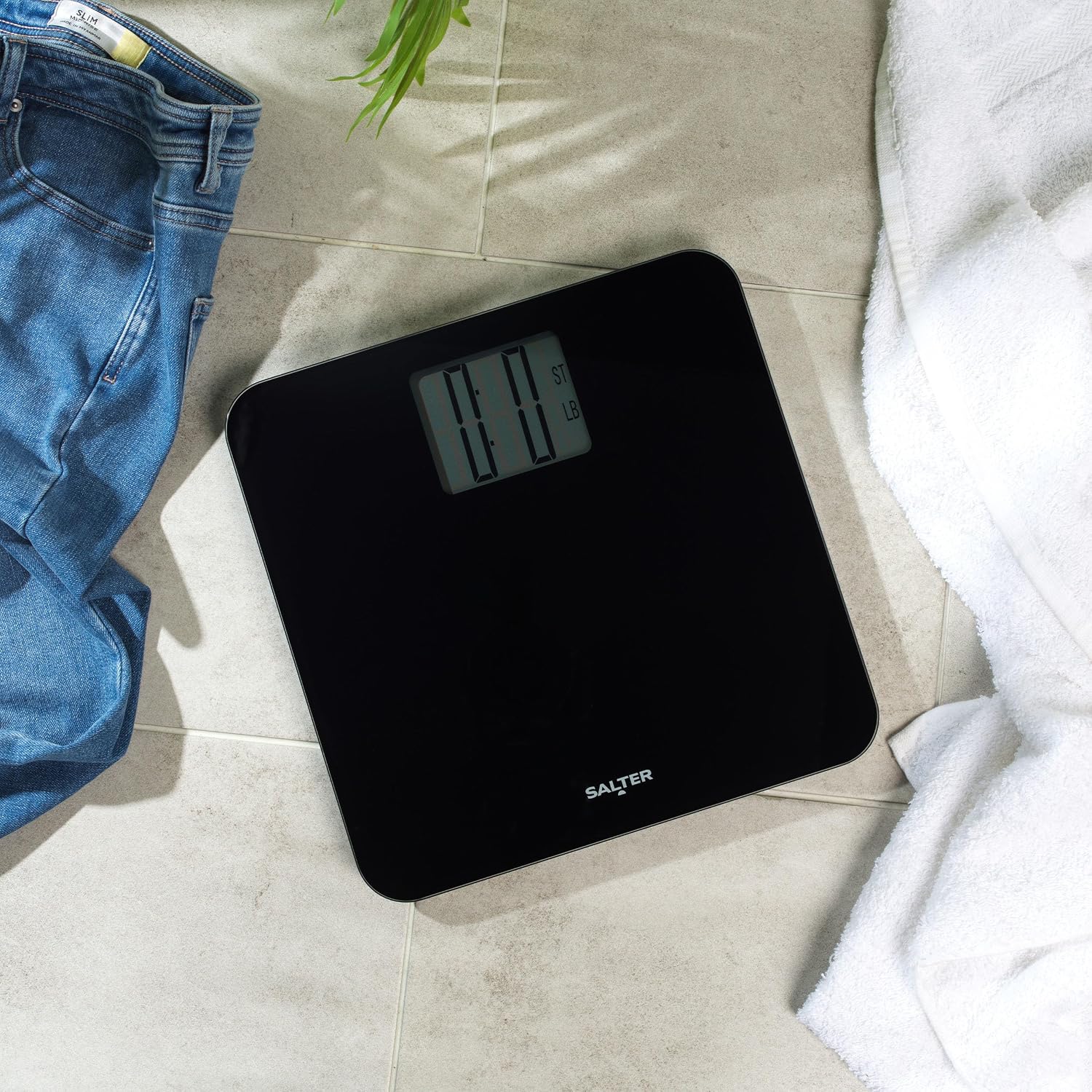 Detalle de Salter 9049 BK3R Max digital bathroom scale 250kg 📏