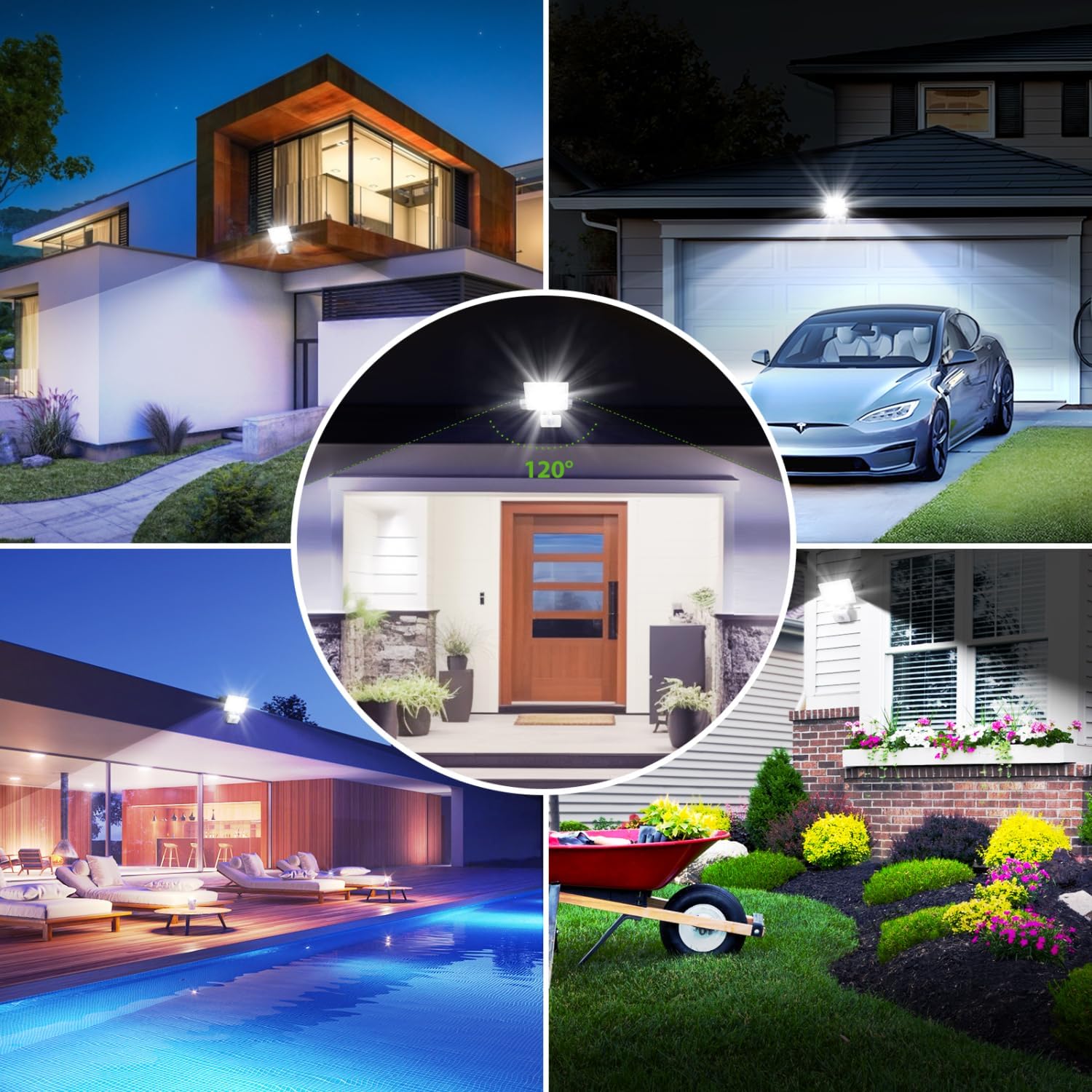 Thumbnail 6 de Aigostar Faretto LED con Sensore di Movimento PIR: 20W, 1800LM, IP65 – illuminazione esterna efficiente
