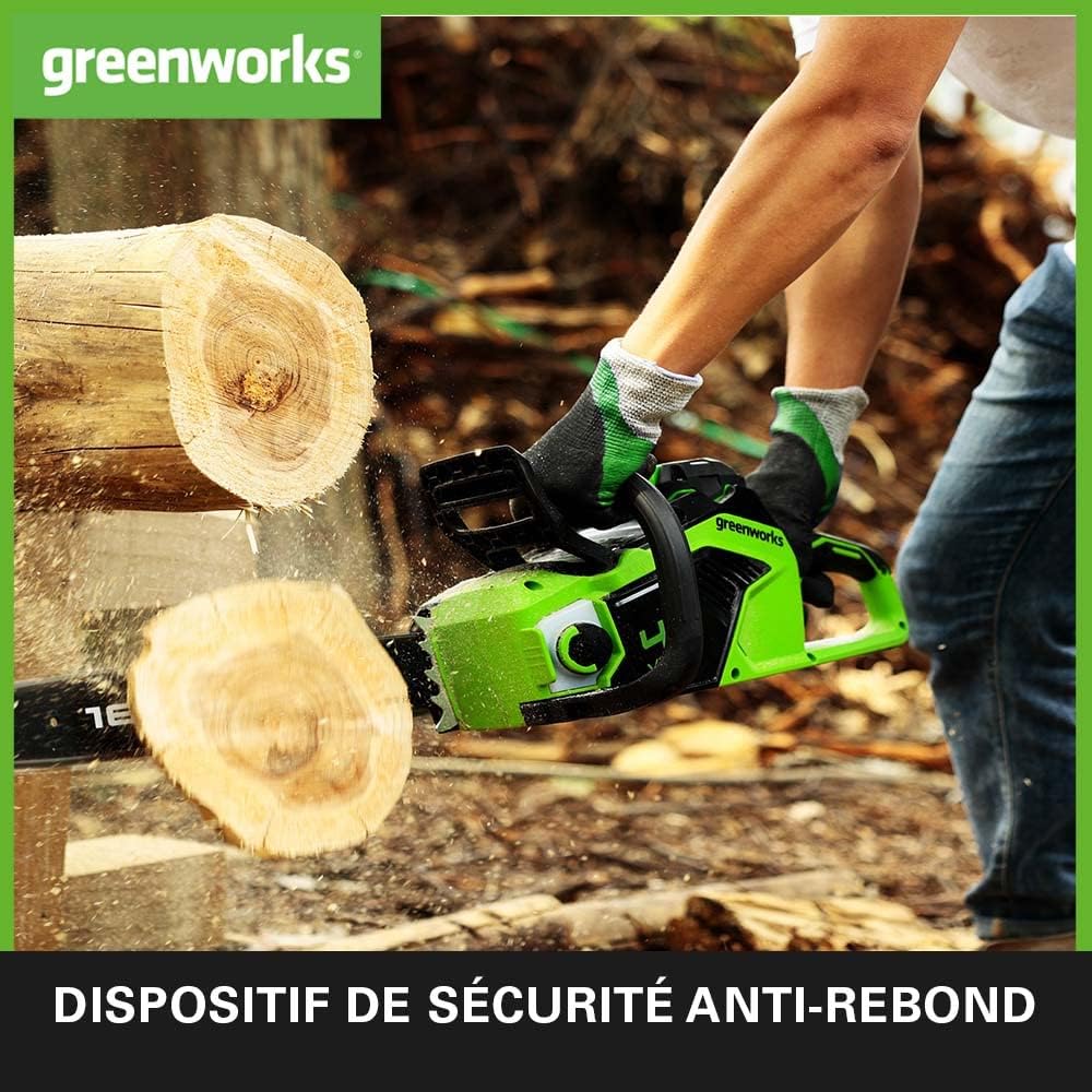 Detalle de Greenworks GD40CS18 tronçonneuse 40 cm 🪚