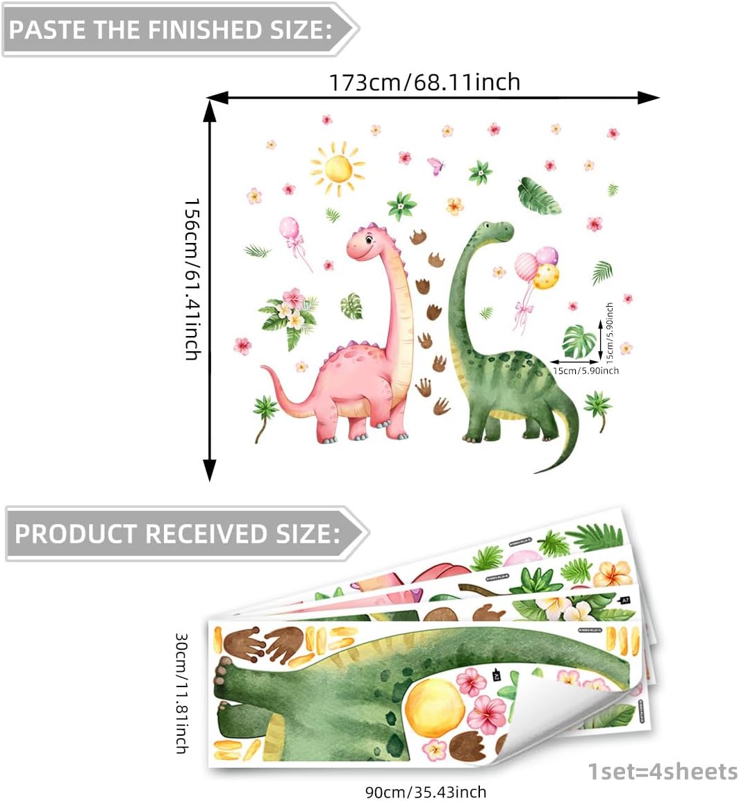 Thumbnail 1 de Dinosaur Wall Decals in Repositionable PVC