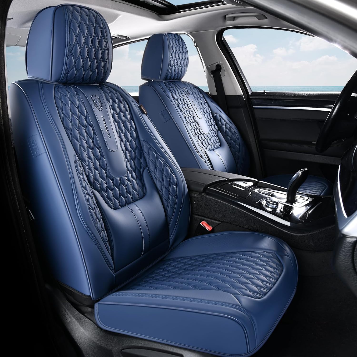 Detalle de Coverado Front Seat Covers in Nappa Leather