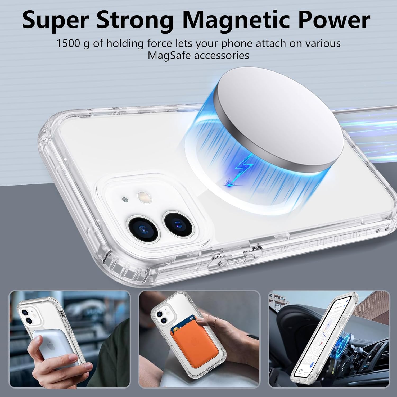 Thumbnail 2 de XTCASE Cover Magnetica per iPhone 12/12 Pro: protezione a 360° con vetro PET integrato e compatibilità MagSafe