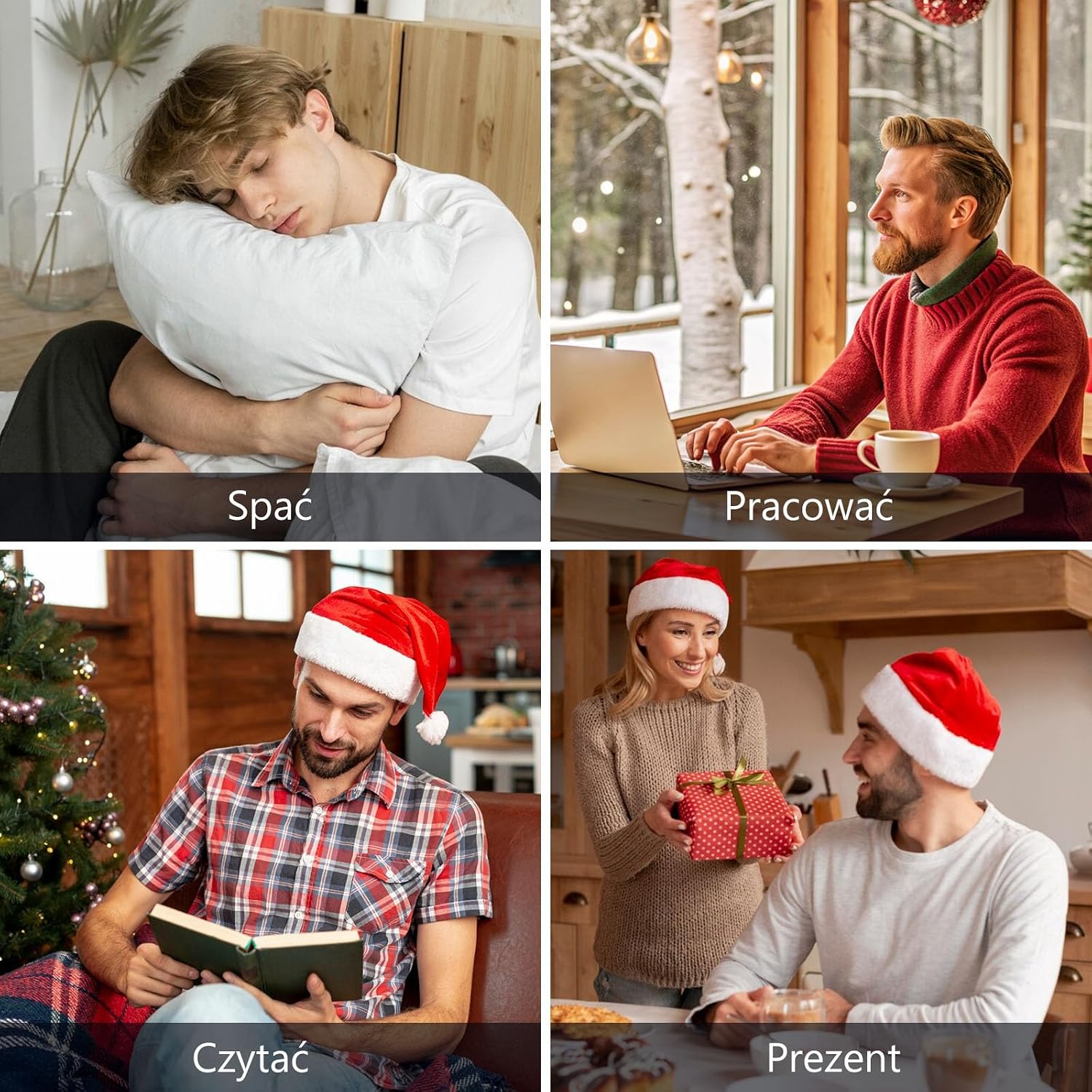 Detalle 2 de ZFSOCK Hut Socks – męskie, ocieplane skarpety domowe z ABS