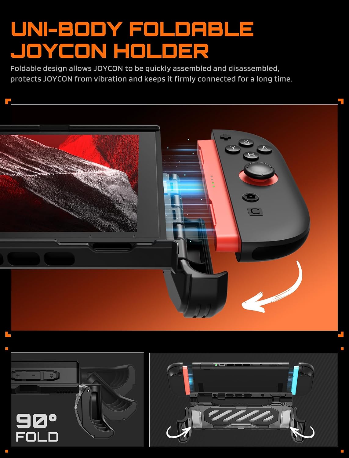 Detalle 2 de SUPCASE Dockable Case for Nintendo Switch 2 with Foldable Aluminum Stand