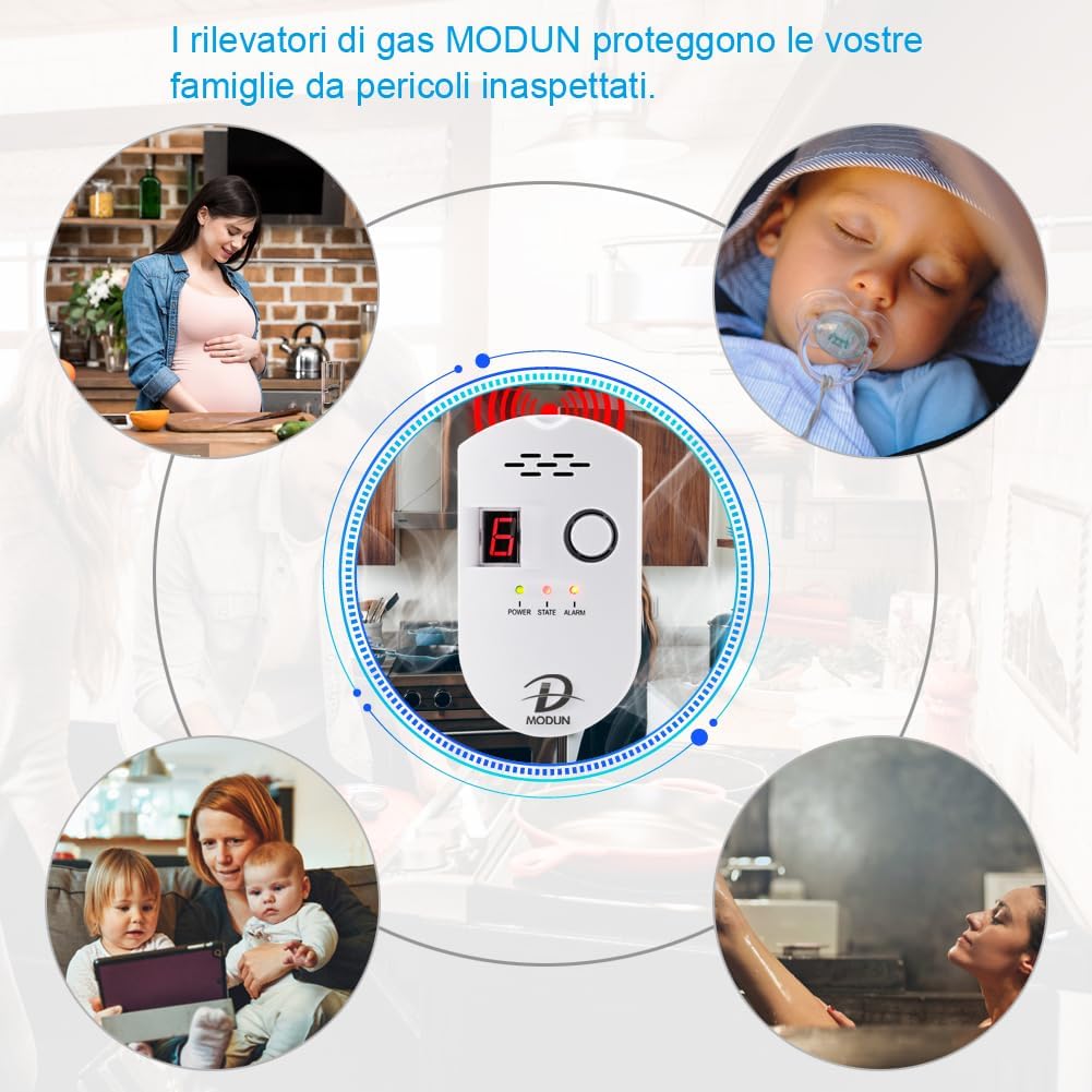 Thumbnail 5 de D MODUN rilevatore gas con allarme 85 dB