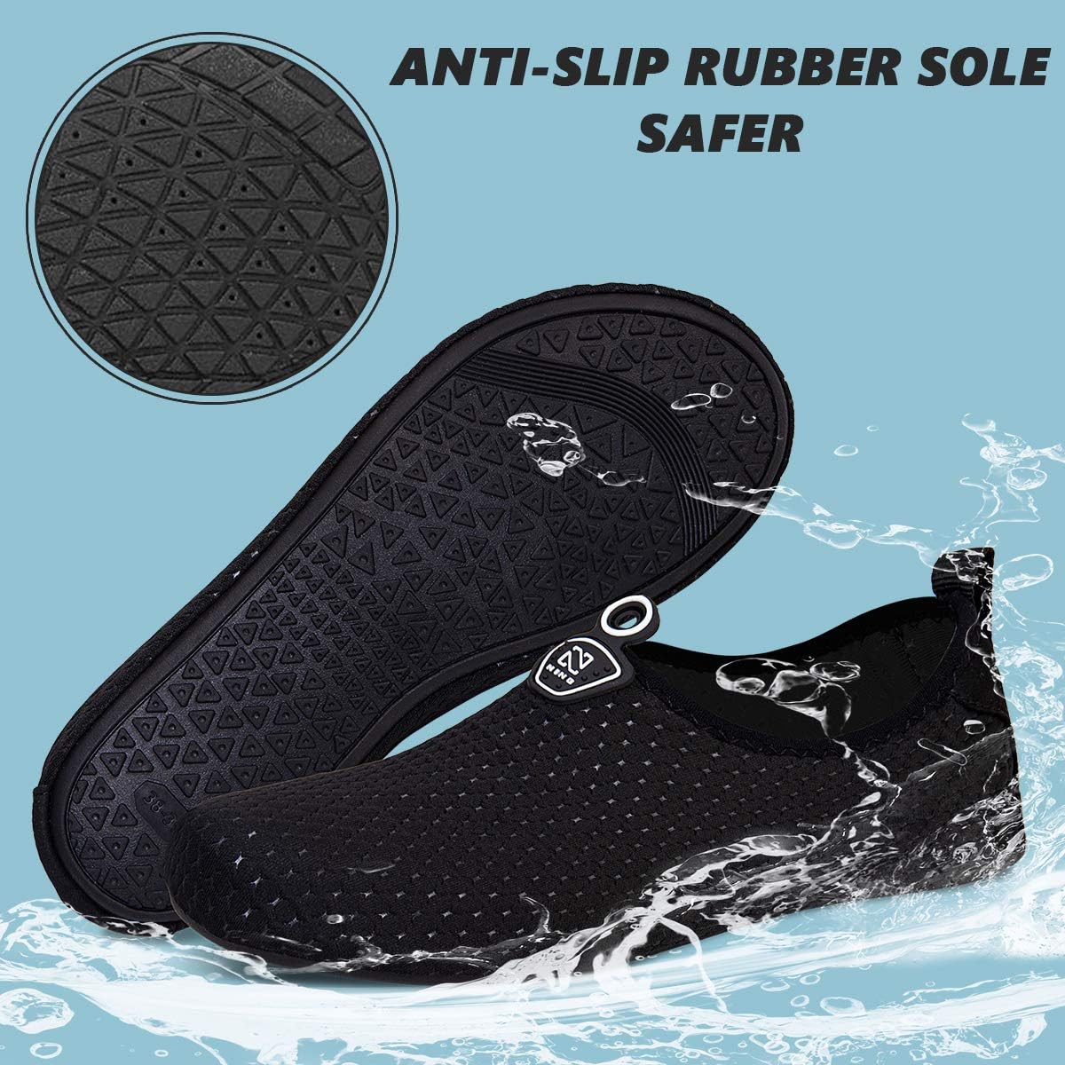 Thumbnail 3 de Barefoot Water Shoes Aqua Spots: Quick-Dry Beach, Swim and Surf Footwear for Men and Women