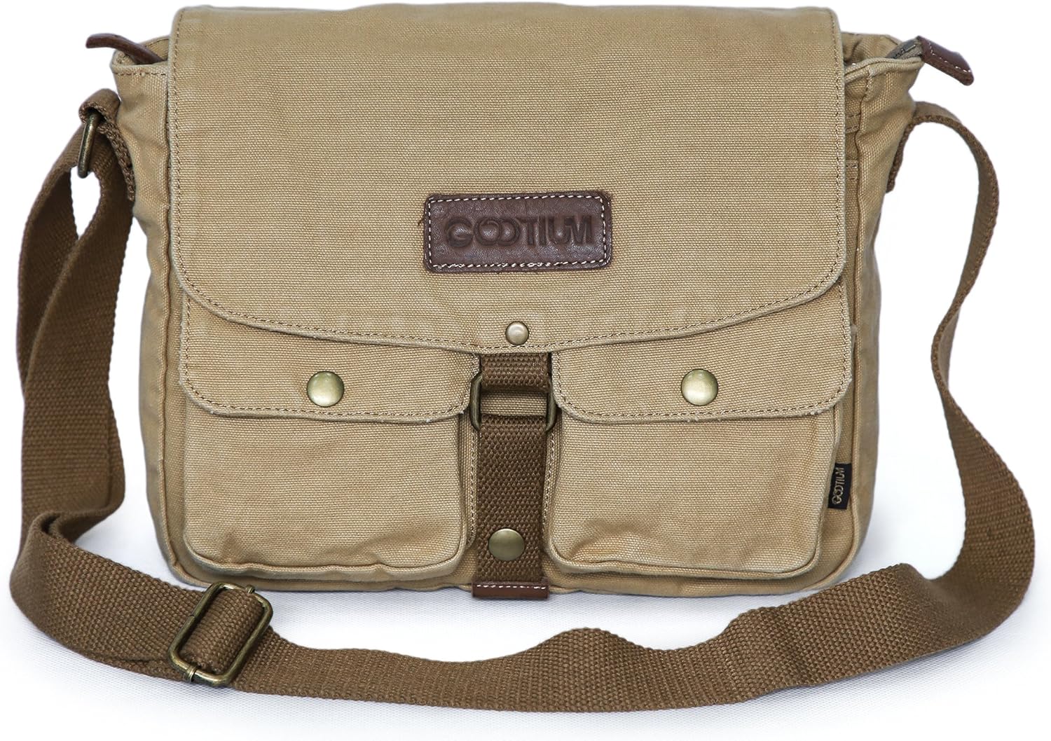 Thumbnail 3 de GOOTIUM 30624 Vintage Canvas Messenger Bag (Men’s Shoulder Bag)