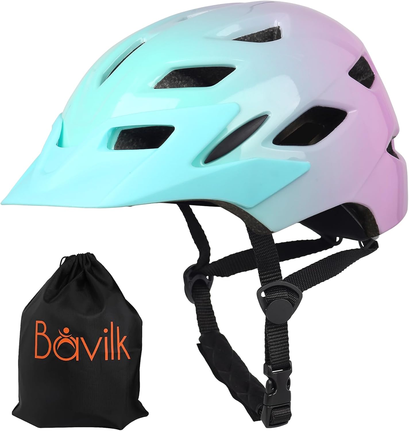 Thumbnail 6 de Bavilk Kids Bike Helmet with LED Light, Detachable Visor, and Multi-Sport Protection