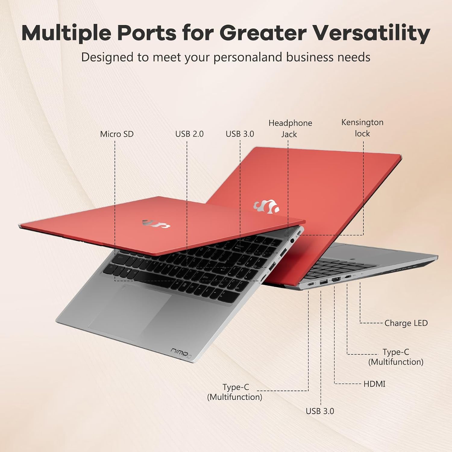 Detalle 2 de NIMO laptop with Ryzen 5 6600H