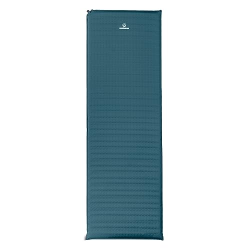 Detalle de outdoorer Trek Bed 3 Selbstaufblasbare Isomatte Grün – leichter Komfort für Trekking und Camping