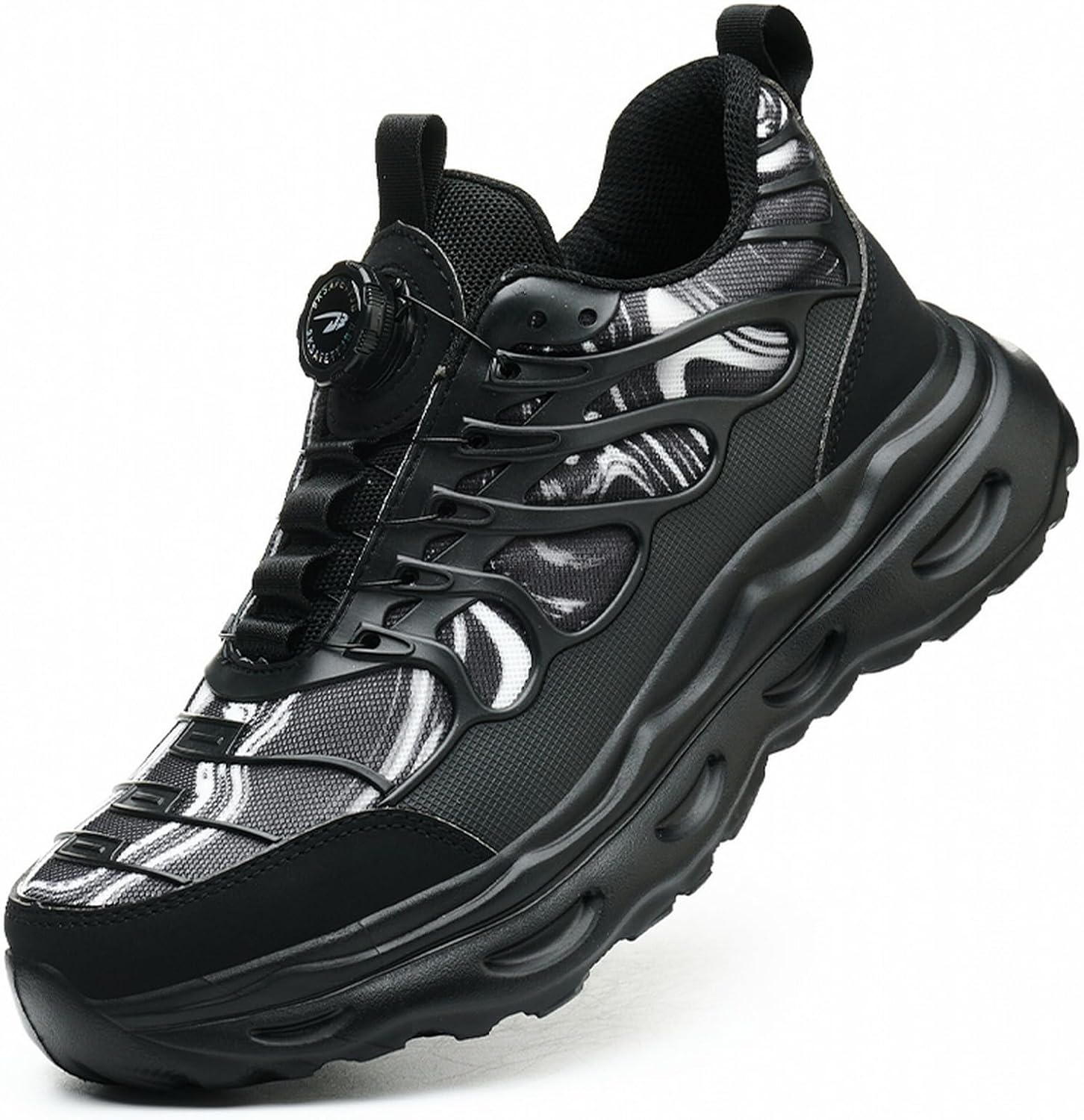 Detalle de Scarpe Antinfortunistiche Leggere Uomo/Donna con Chiusura a Bottone – Impermeabili, Antiscivolo e Ammortizzate per Sicurezza e Comfort