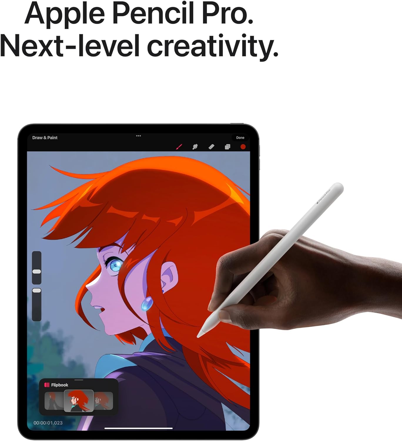 Detalle de Apple Pencil Pro: Latest Model for iPad Pro, Air, and Mini—Pixel-Perfect Precision and Magnetic Charging