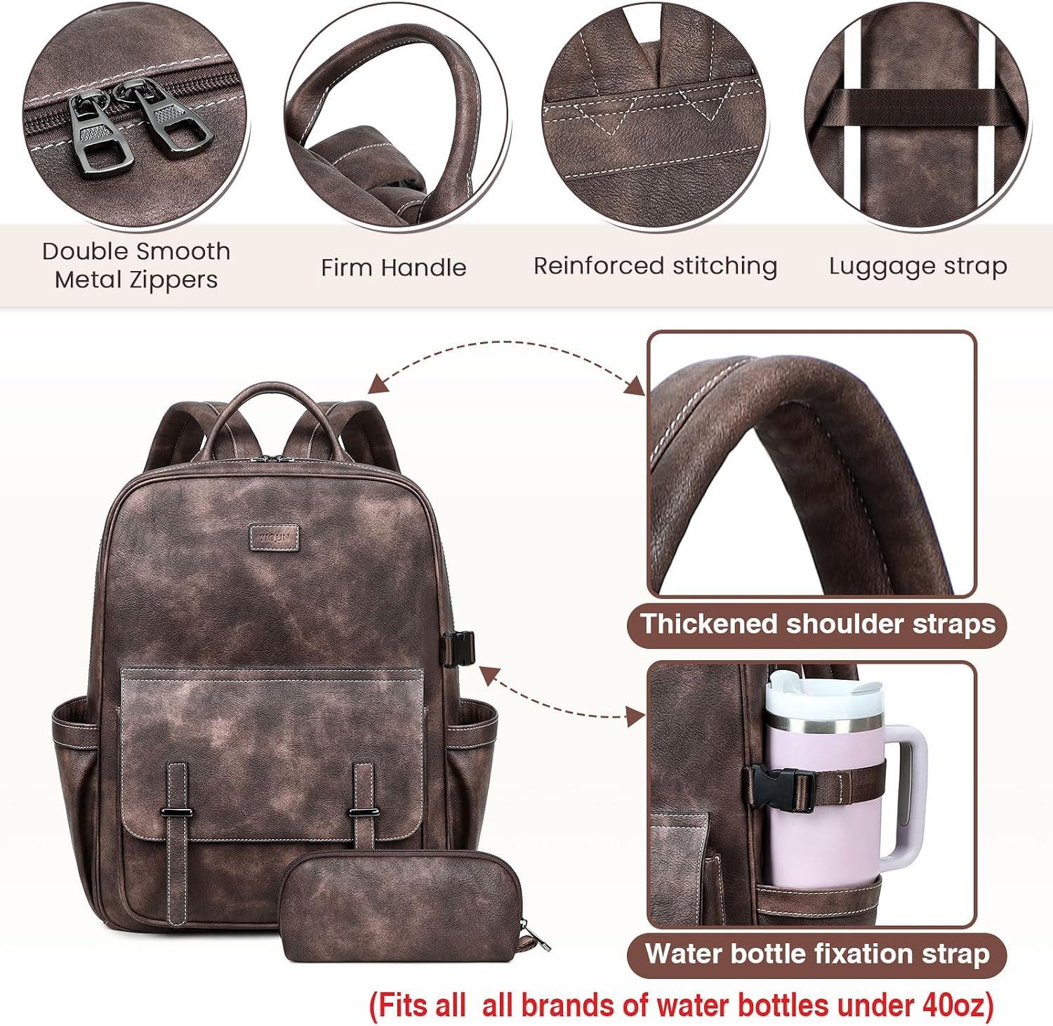 Detalle de YIQUN Laptop Backpack, 15.6-Inch
