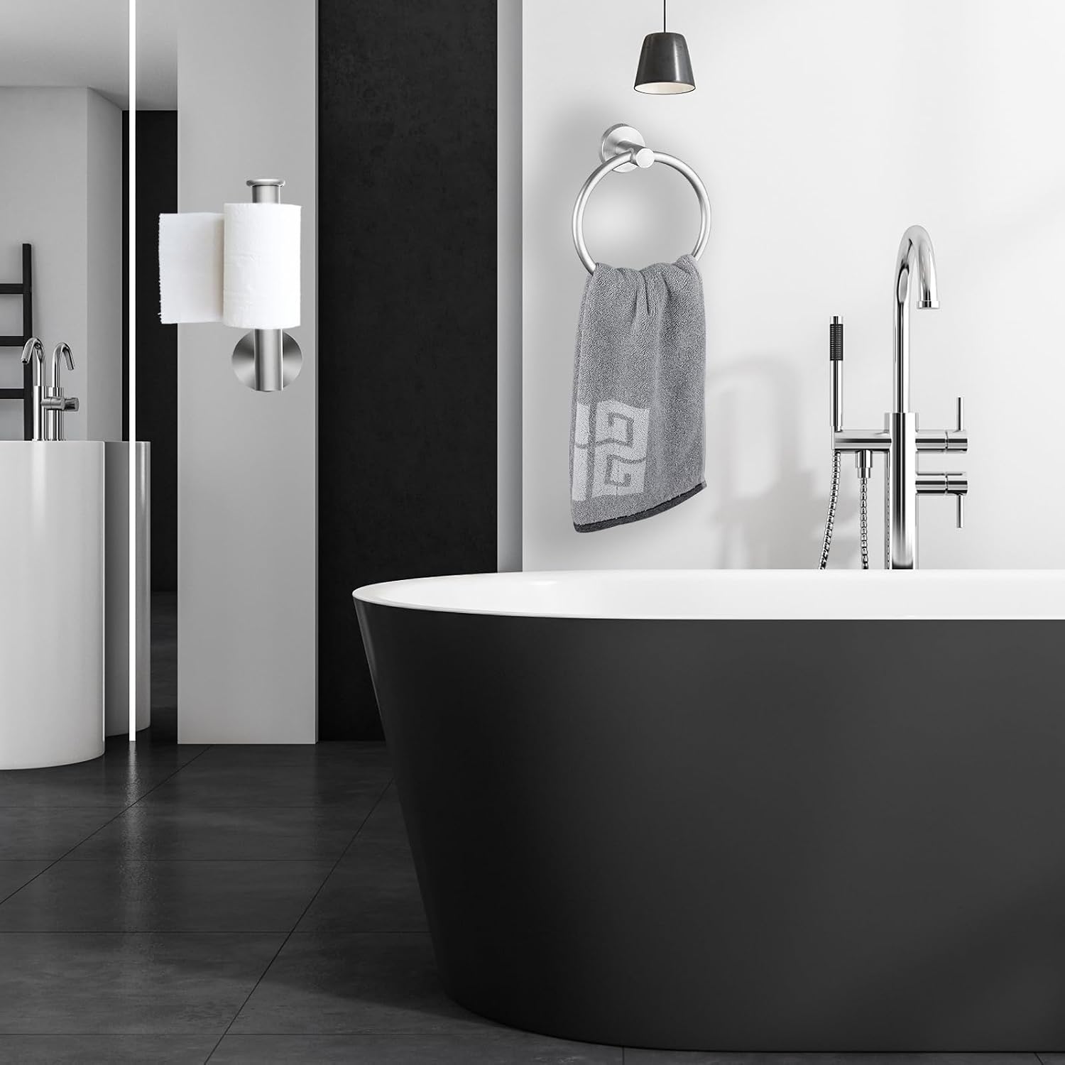 Detalle 2 de Towel Ring & Toilet Paper Holder SUS304