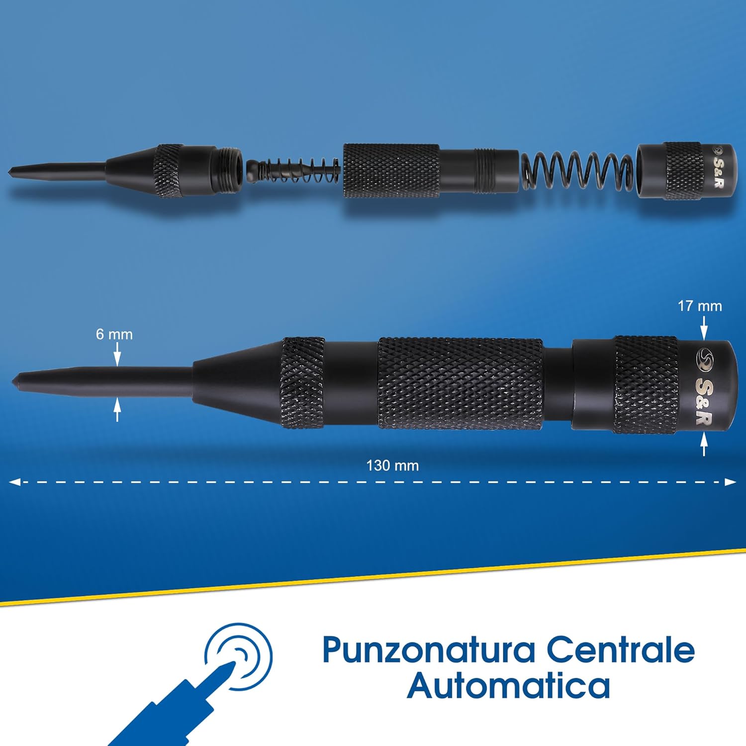 Thumbnail 1 de S&R Punzone Centrale Professionale 130 mm 🔨