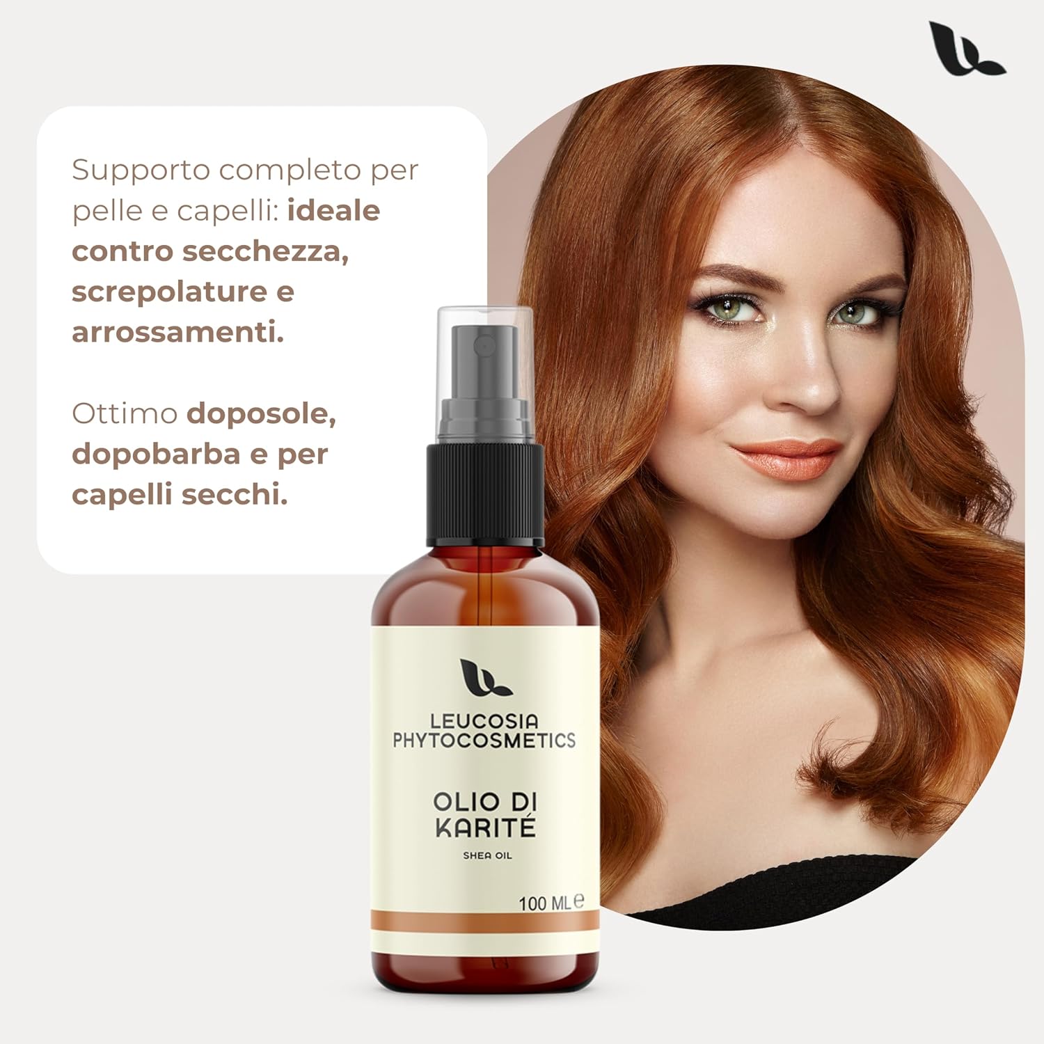 Thumbnail 4 de Leucosia Burro di Karitè Puro Liquido 100 ml – Multifunzione per Viso, Corpo e Capelli