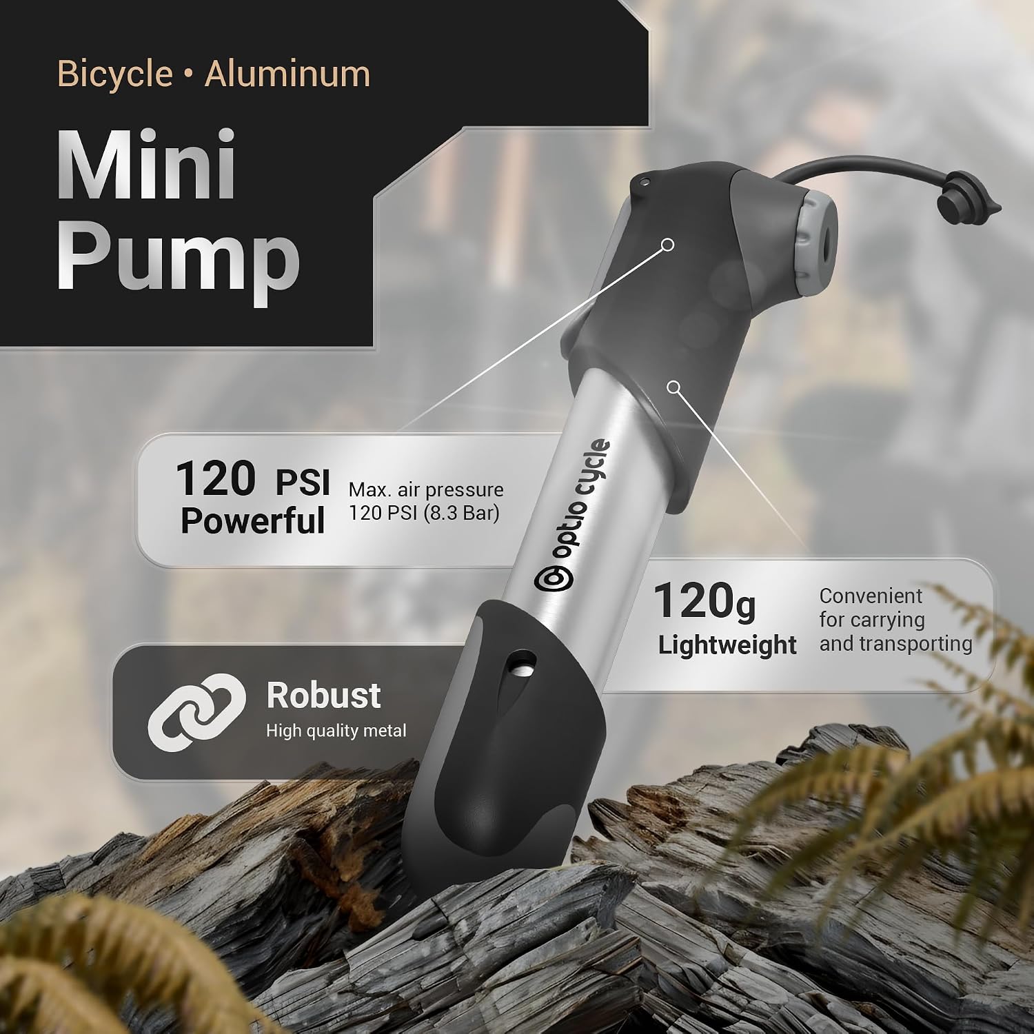 Detalle 2 de Mini Bike Pump 120 PSI