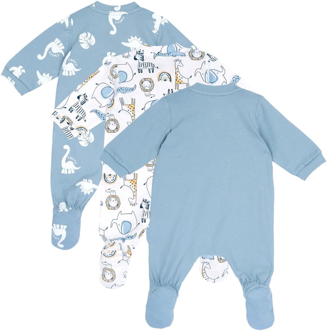Thumbnail 1 de Chicco Grenouillères Bébé 0-3 mois – Ensemble de 3, coton doux et pratique