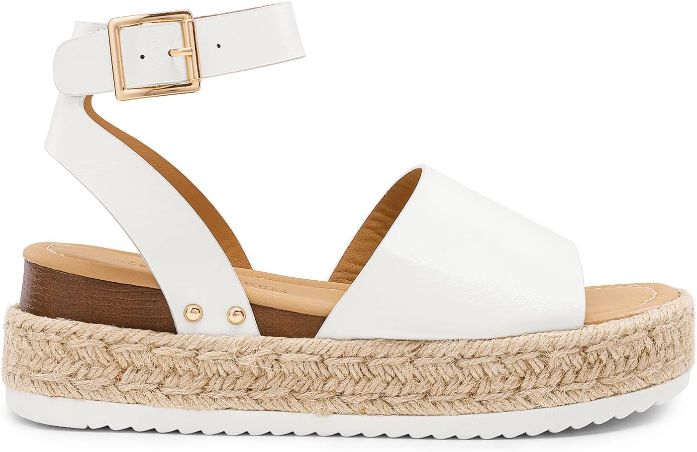 Thumbnail 3 de DREAM PAIRS Women's Platform Espadrilles: Casual Ankle Strap Wide Wedge Sandals