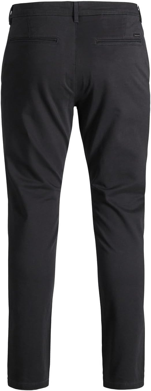 Detalle 2 de Jack & Jones Jpstmarco Jjbowie Sa Black Noos: pantalón hombre slim en negro, 31W/32L