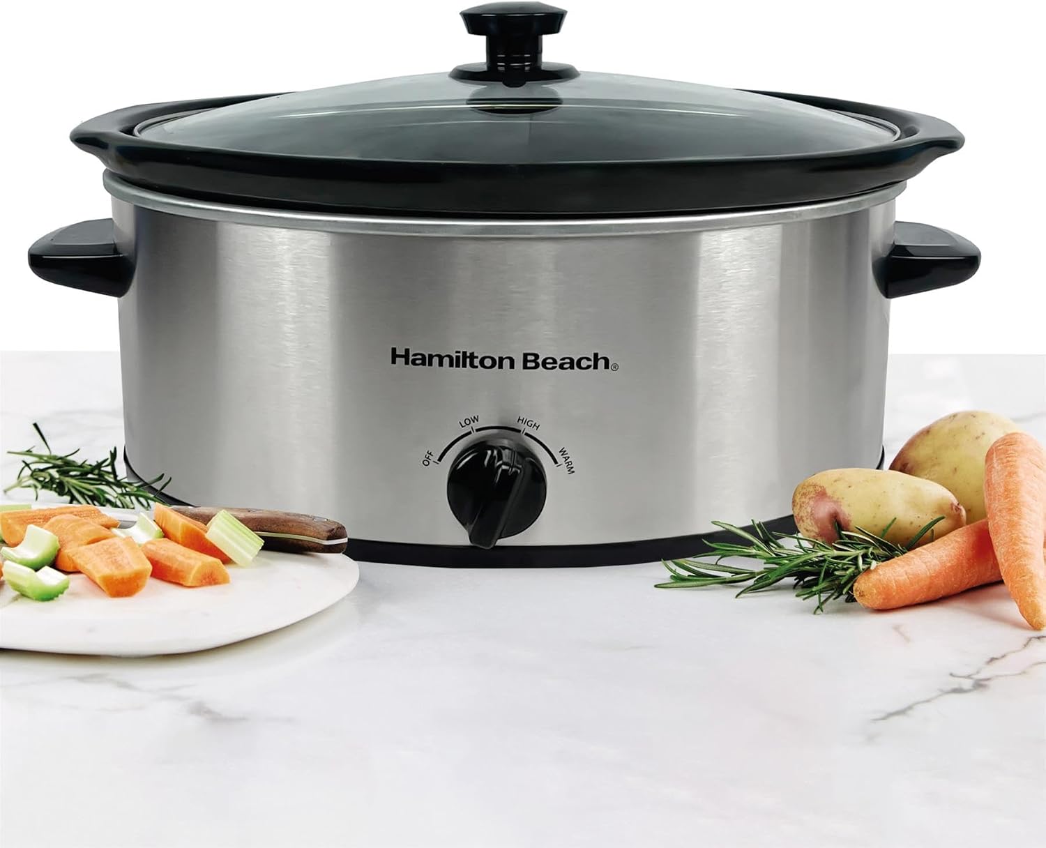 Detalle 2 de Hamilton Beach 6.5L Family Favourite Slow Cooker (HBSC070S)