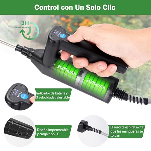Detalle 2 de DOUBFIVSY 5L Pulverizador Eléctrico 🌱