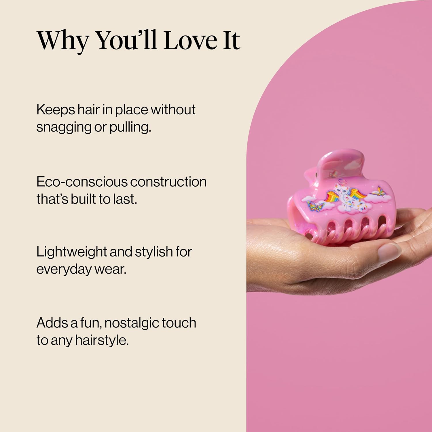 Detalle de Lisa Frank x Kitsch Cloud Hair Clip đâ