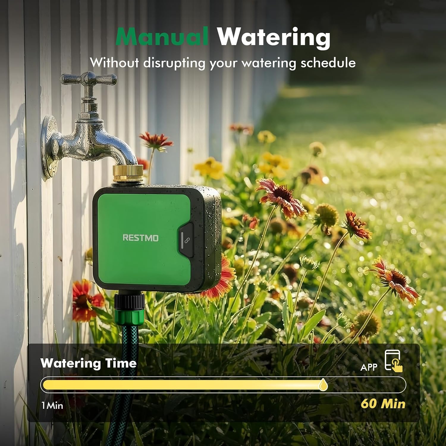 Detalle 2 de RESTMO WiFi Water Timer with Brass Inlet