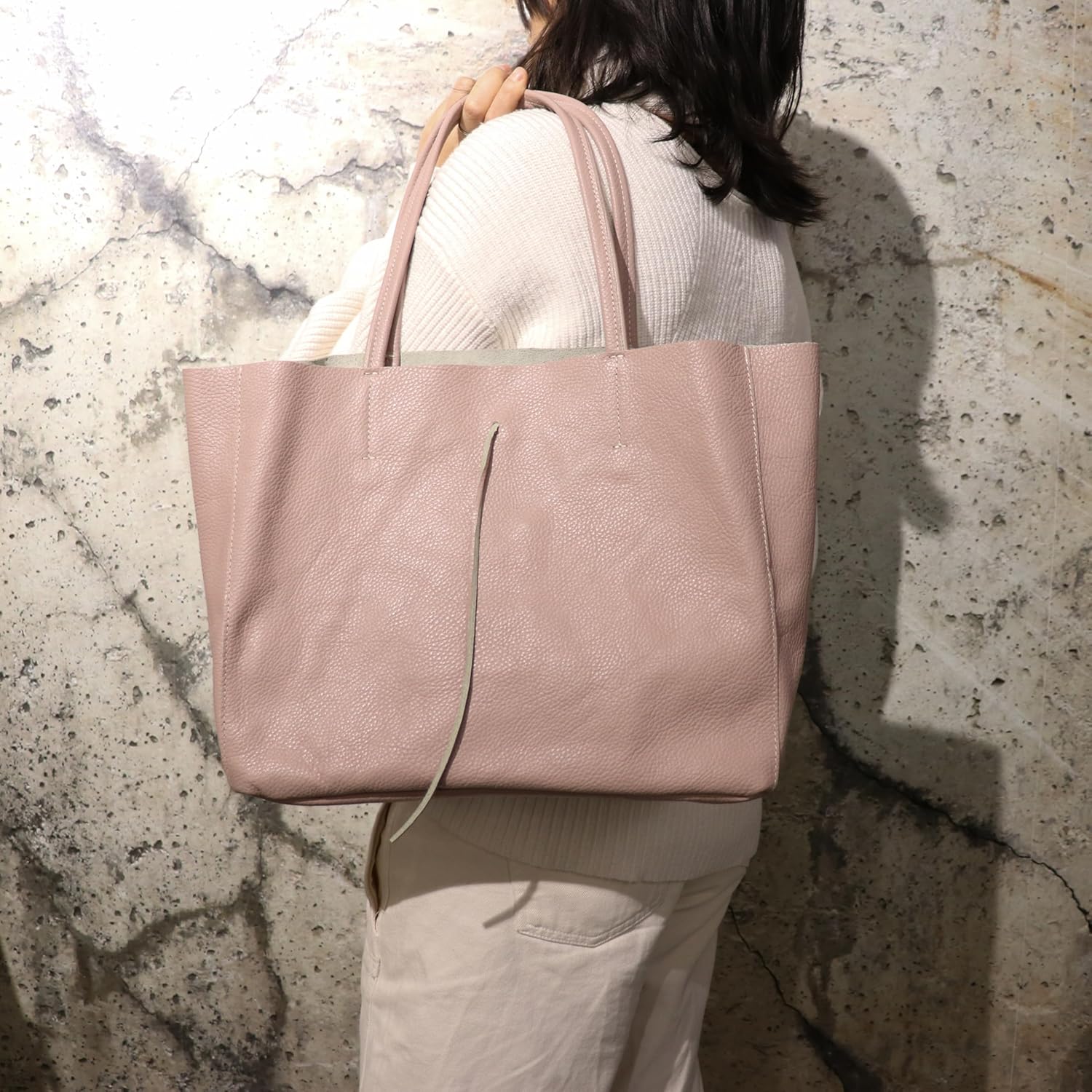 Thumbnail 6 de SH Leder Maja G514 – Sac cabas en cuir de vachette véritable, format paysage