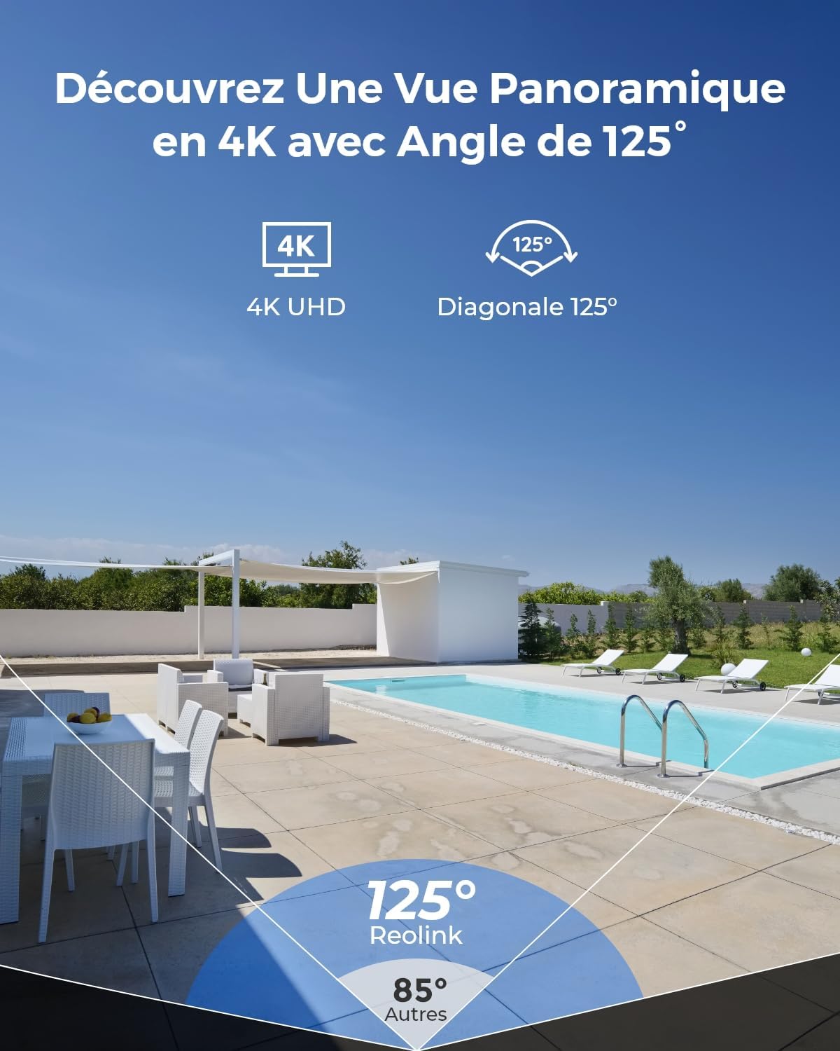 Detalle 2 de Kit de Caméra de Surveillance PoE 4K Reolink RLK8-800V4 – Anti-Vandalisme IK10, NVR 8CH avec 2To
