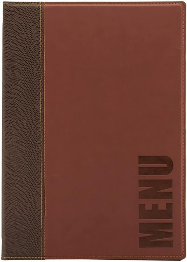 Thumbnail 3 de Securit Trendy Range – zestaw okładek menu A4, czerwony, imitacja skóry