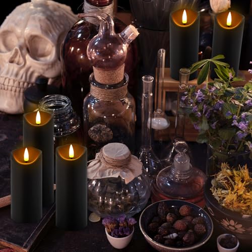 Detalle de LIVEN 24 Pack Halloween Decoration Flickering Flameless Candles