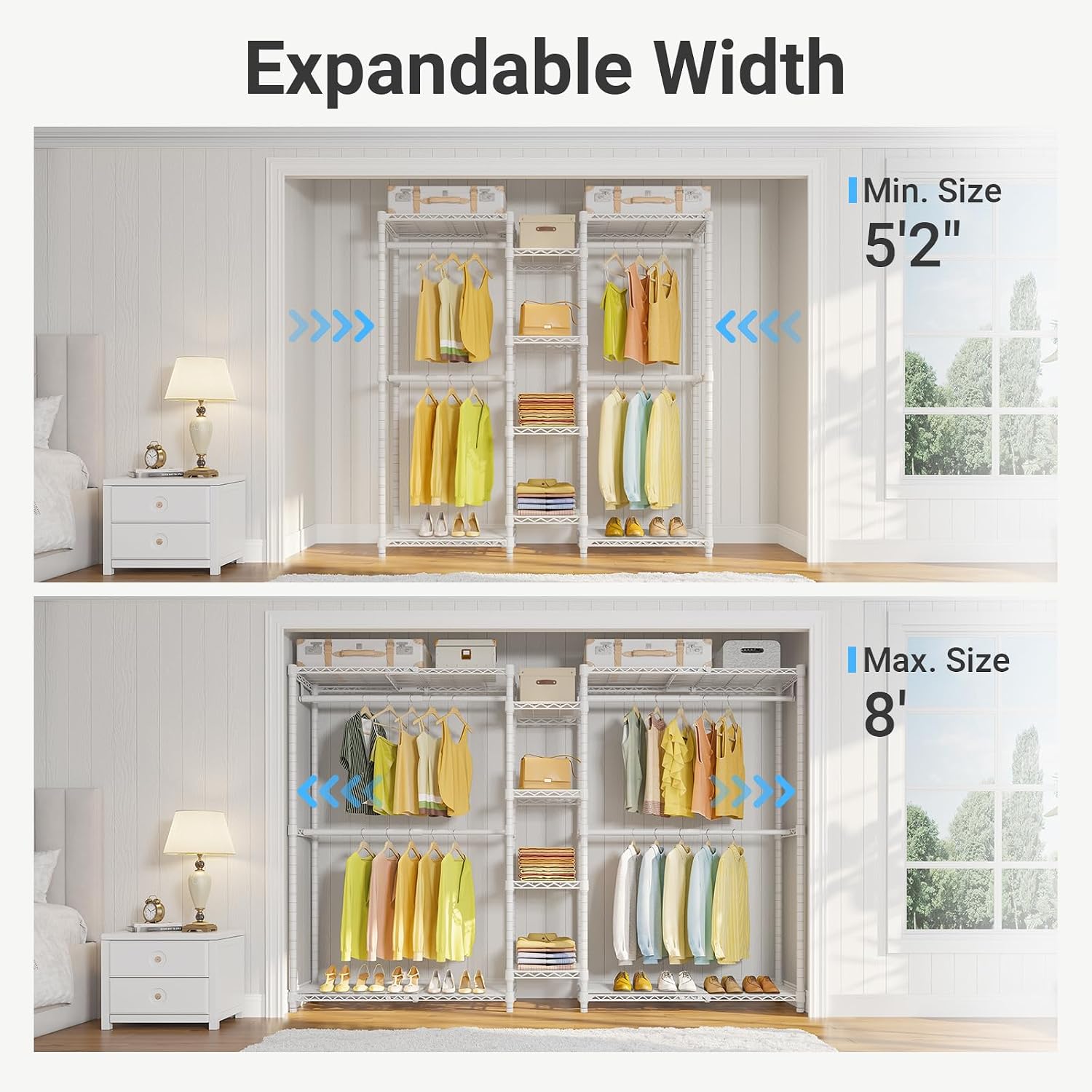 Thumbnail 1 de VIPEK Expandable Clothes Rack 1210 lb Capacity
