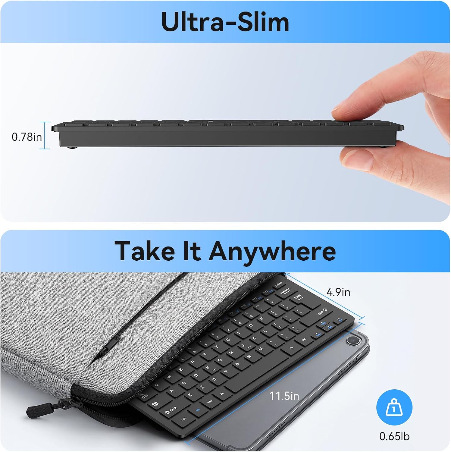 Detalle de TECKNET Wireless Keyboard and Mouse Combo 2.4 GHz
