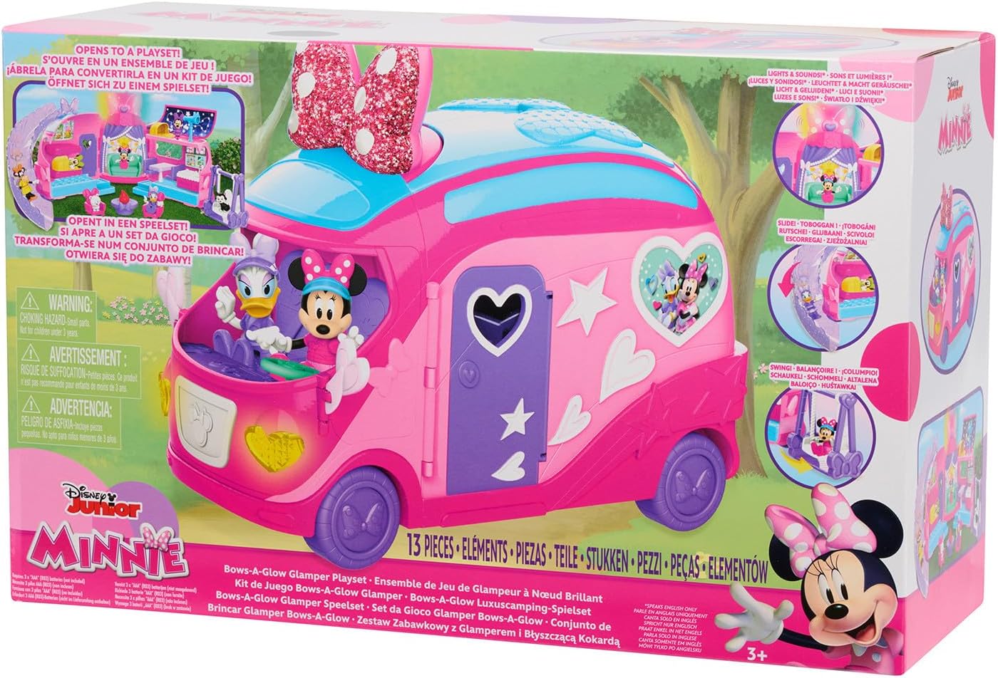 Thumbnail 6 de Minnie Set di gioco Glamper di Minni Bows-A-Glow Disney Junior – Esclusiva Amazon di Just Play