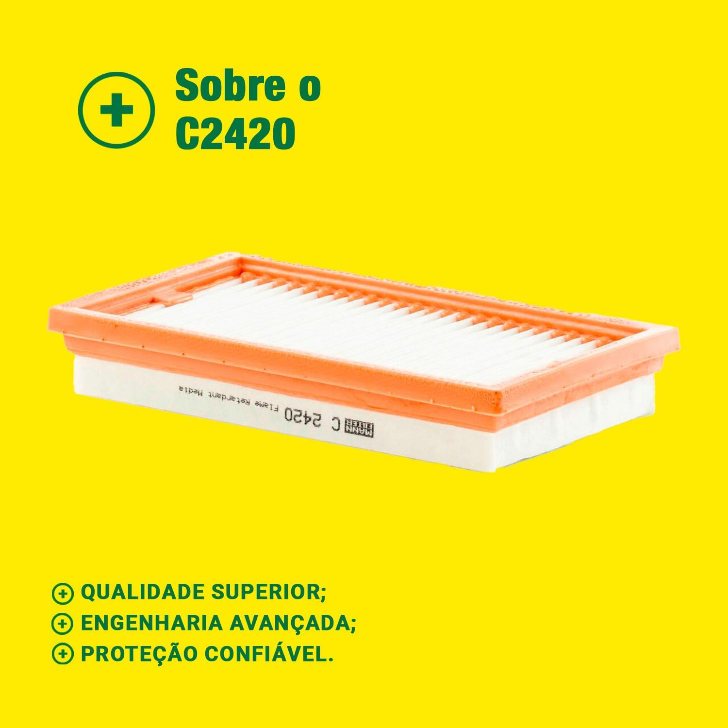 Thumbnail 2 de MANN-FILTER C 2420: Filtro dell'aria per autovetture e veicoli commerciali